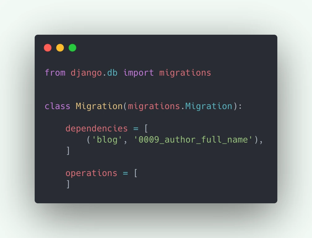 خطای Migration در Django